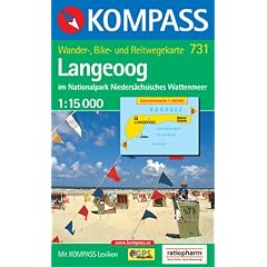 Langeoog im Nationalpark Nieders�chsisches Wattenmeer: 1:15000. Wandern/Rad/Reiten