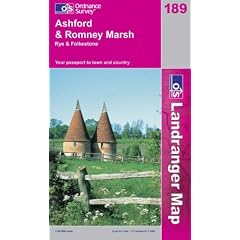 Ashford and Romney Marsh, Rye and Folkestone (Landranger Maps)