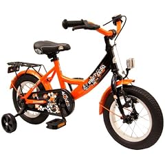 bike*star 30.5cm (12 Zoll) Kinder-Fahrrad - Farbe Schwarz & Orange