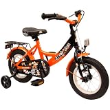 bike*star 30.5cm (12 Zoll) Kinder-Fahrrad - Farbe Schwarz & Orangevon "Bikestar"