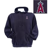 Los Angeles Angels MLB Goalie Pullover Hooded Sweatshirt (Navy)