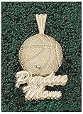 LogoArt Purdue Boilermakers 10K Gold Basketball Pendant