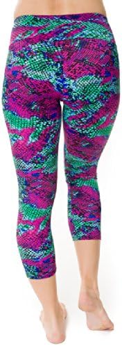 Onzie Capri Pant Fuchsia Snake S-M
