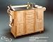 Home Styles Stainless Steel Top Kitchen Cart