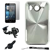 Premium Metallic Silver Design Cover / Snap On Crystal Protective Hard Chro ....