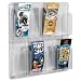 Safco 5608CL Clear plastic literature display wall rack for 8 pamphlets, 20-5/8w x 20-1/2h