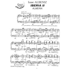 Albeniz Iberia Book II:   2. Almeria: Instantly download and print sheet music