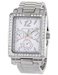 Juicy Couture Womens 1900781 Pedigree Tank Stainless Steel Bracelet Watch