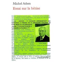 Essai sur la b�tise