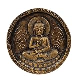 All Natural Handmade Buddha on Lotus Wall Plaque