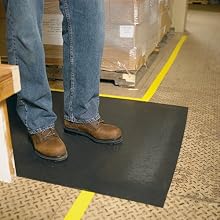 3M 3270E Safety-Walk Cushion Matting, 3' by 5', Black