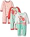 Disney Baby 3 Pack Coveralls of Ariel The Little Mermaid, Green, 18Months