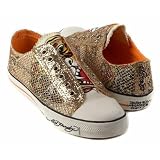 Ed Hardy Glitter Cage Gold sneakers