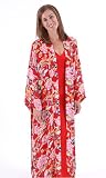 Peony Georgette Silk Long Robe