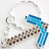 Official Minecraft Metal Diamond Pickaxe Keychain