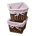 Baby : 10.5" Cherry Basket 2-pk. with Pink Gingham Lining