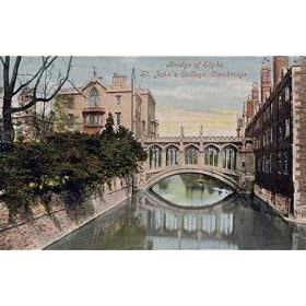 A4 10x8 Gloss Glossy Art Photo PrintCambridgeshire Cambridge St Johns College Bridge of Sighs vintage old photo.jpg