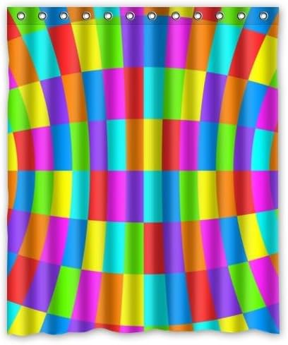 Singing bathroom Bright color piece joining together custom Shower Curtain Bathroom decor fashion design various sizes 48"(W)x72(H)