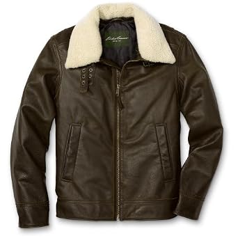 WW2 Style Brown Leather Aviator Bomber Jacket
