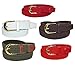 CTM Women's Elastic Braided Stretch Belt, Medium, Navy