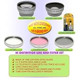 PRO LENS & FILTER SET FOR CANON GL1 GL2 GL3 CAMCORDER