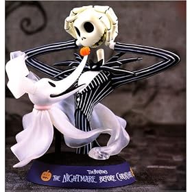 Nightmare before Christmas PVC Statue - Jack Skellington w/ Zero