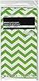 Lime Green Chevron Plastic Tablecloth, 108" x 54"
