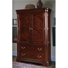 Broyhill 4145-44 Chateau Calais Armoire in Cabernet