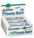 Greens Plus - Green + High Protein Natural Flavor, 12 bar