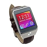 LEMFO NO.1 G2 Bluetooth Smart Watch WristWatch Smartwatch With Pedometer Anti-lost Camera for iPhone Samsung HUAWEI Android Phones (Leather Band)