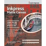 Inkpress Artist's Waterproof Stretchable Canvas, Bright White Matte Inkjet Cloth, 20mil., 350gsm., 13 x 19, 10 Sheets.