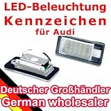 Produkt-Bild: LED Kennzeichenbeleuchtung f&uuml;r Audi A3 S3 A3 Cabriolet A4 S4 (B6) A6 (C6) S6 Q7 RS4 RS6 - 112060