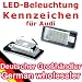 LED Kennzeichenbeleuchtung für Audi A3 S3 A3 Cabriolet A4 S4 (B6) A6 (C6) S6 Q7 RS4 RS6 - 112060