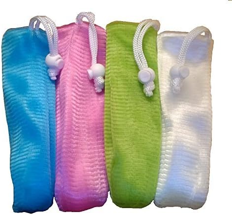 Daylee Naturals Exfoliating Mesh Soap Saver Bag Assorted Colors (4pk) by Daylee Naturals