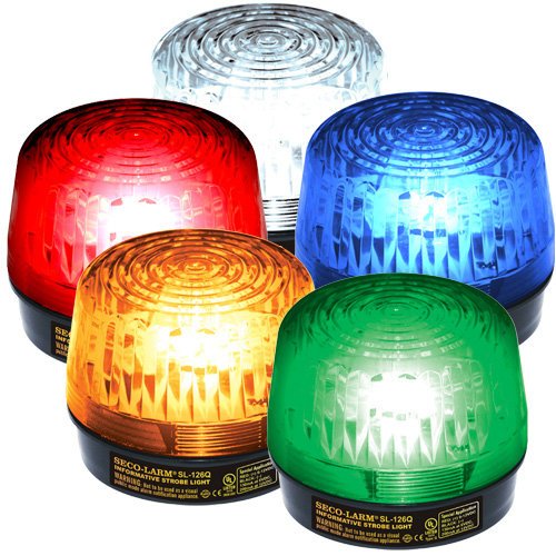 Seco-larm sl-126q/b blue security strobe light