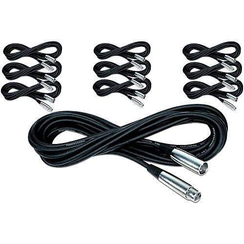 Musician's Gear Lo-Z Microphone Cable 20 FT 10-Pack