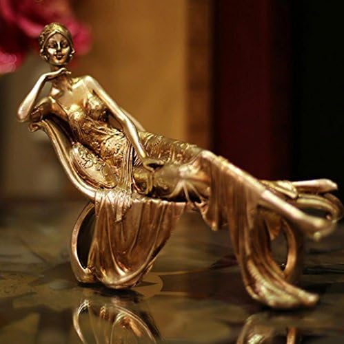 XXL Resin crafts antique European-style home accessories noble lies beauty ornaments