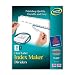 Avery Index Maker White Dividers, 8-Tab, Laser/Ink Jet, 3-Hole, Letter Size (8.5 x 11), Clear, 8 per Set (11417 )