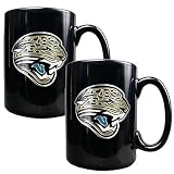 2 Pc Jacksonville Jaguars Coffee Mug Set - Black by Great Amreican Products
