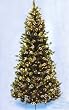 9' Slim Glittery Pine Pre-Lit Artificial Christmas Tree - Clear Lights