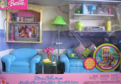 51H7uq1upIL Barbie Decor Collection Living Room Playset   Multi Lingual Box (2003)
