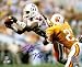 Stanley Morgan Autographed/Hand Signed New England Patriots 16x20 Photo (White Jersey)