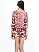 Choies Women's Red Floral Leaves And Elephant Animal-printed V Neck Romper Playsuit