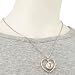 Texas Rangers 3D Baseball Heart Pendant Necklace