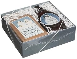 Bascom Family Farm Snowman Artwork,Gift Box, 8-Ounce Syrup & 24-Ounce Buttermilk Pancake Mix