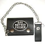 Pulp Fiction Wallet~ Bad Mother F***er!~ Genuine Leather~ Made In The USA~ Tri-Fold Wallet~ Approx 4