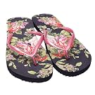 Ladies/Womens Floral Pattern Summer/Beach Wear Flip Flops