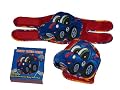 Bare Bottoms Zoomooz Knee Pads for Babies and Toddlers, Jacob the Blue Race Car