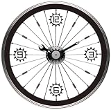 Bike Tire Clock with Black Aluminum Rim 51H80UdnOCL. SL160 Bike Tire Clock with Black Aluminum Rim
