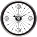 Bike Tire Clock with Black Aluminum Rim
